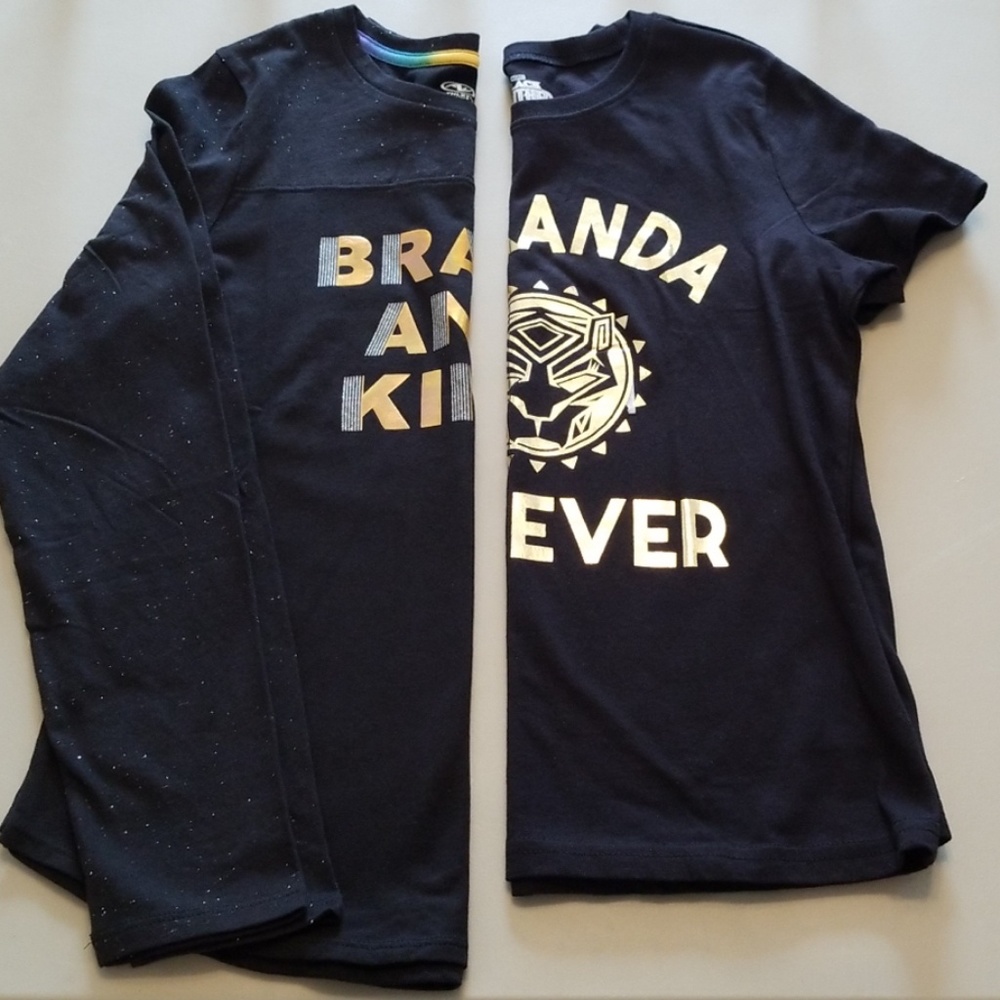Athletic Works and Black Panther Girls Tops